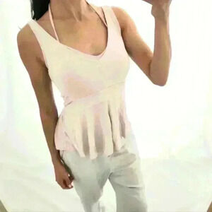 Free people violet lavender scoop Is neck softing top summer yoga lounge sleep